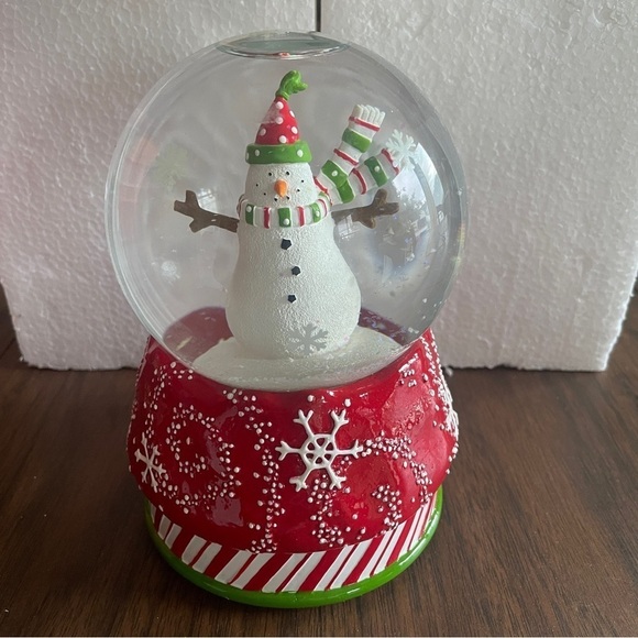 2006 Debbie Mumm Musical Snowman "Simply Snowmen" Snow Globe Plays Jingle Bells - Picture 2 of 4